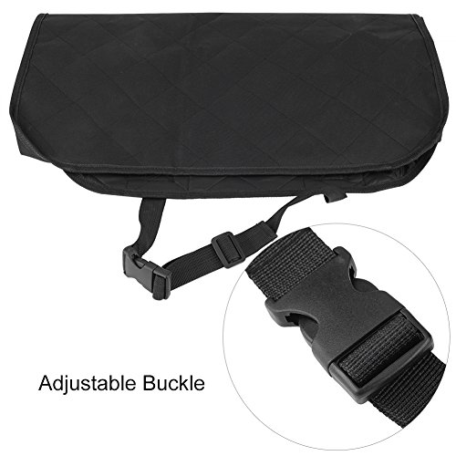 Cubierta del asiento del animal doméstico del coche, asiento individual delantero del coche antideslizante Funda del asiento del perro del animal doméstico Protector Pad Cesta Impermeable Negro