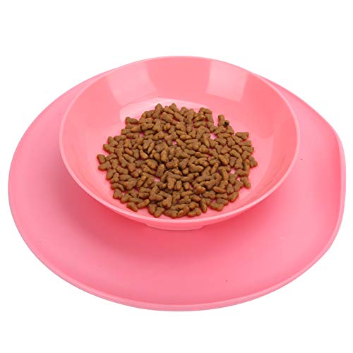 Cuenco de alimentación para Perros, Cuenco Antideslizante para Mascotas comedero de plástico Desmontable para Mascotas Platos de alimentación para el apetito del Gato con Gran capacid(01)