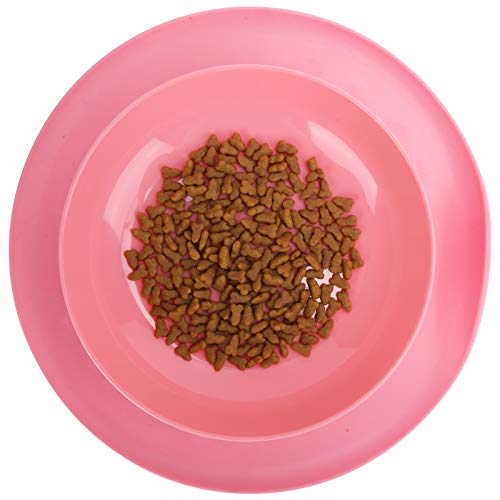 Cuenco de alimentación para Perros, Cuenco Antideslizante para Mascotas comedero de plástico Desmontable para Mascotas Platos de alimentación para el apetito del Gato con Gran capacid(01)