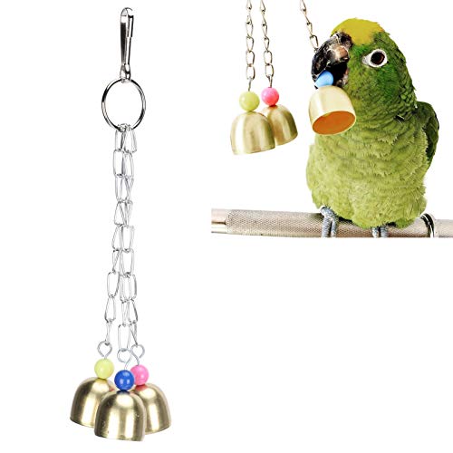 Cuerda para mordeduras de Loros, Juguetes de Jaula Colgante, Juguete de Cuerda de Campana de Loros tóxico, Juguete para Masticar Loros, para Loros pájaros