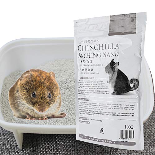 DAUERHAFT Hamster Bath Sand Cinerite Previene Enfermedades de la Piel para Mascotas Limpiador de Pelo Flexible
