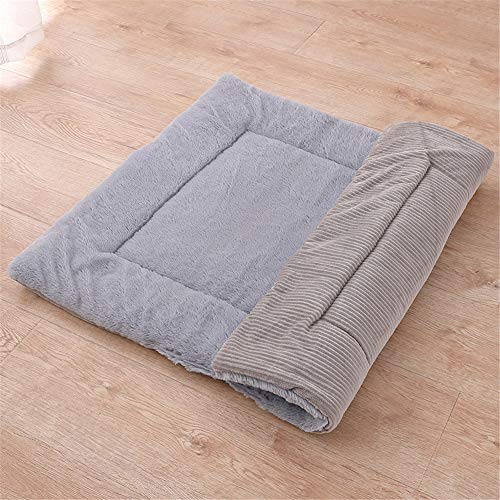 DC CLOUD Manta para Perros Cama para Perros Al Aire Libre Mimoso Almohada Suave para Perros Estera HigiéNica Lavable para Mascotas con Una Acogedora Superficie De Micro Felpa para Gatos Gray,M