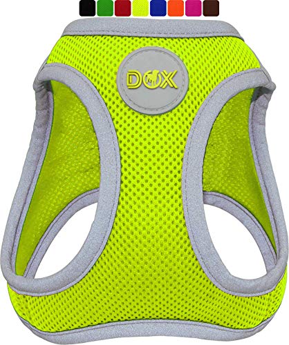 DDOXX Arnés Perro Step-In Air Mesh, Ajustable, Reflectante, Acolchado | Muchos Colores & Tamaños | para Perros Pequeño, Mediano y Grande | Accesorios Gato Cachorro | Amarillo, S