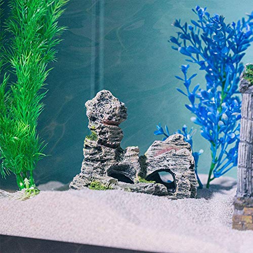 Decoración de Acuario, Acuario Peces Artificiales Tanque Decoración, Decoración de Barco para Acuario, Simulación para Decoración de Acuario en Casa, Decoración de Cueva de Roca
