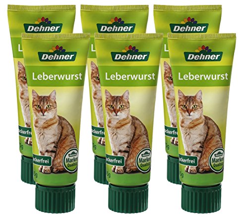 Dehner - Recipiente para Gatos, hepo en Calidad alimentaria, 6 x 75 g (450 g)