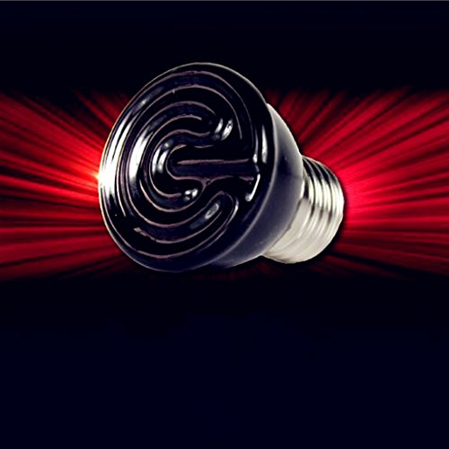 Desconocido Mini-emisor Lámpara Cerámica Infrarroja Criadora Reptil Bombilla Bajo como Mascota Iluminación - 60w