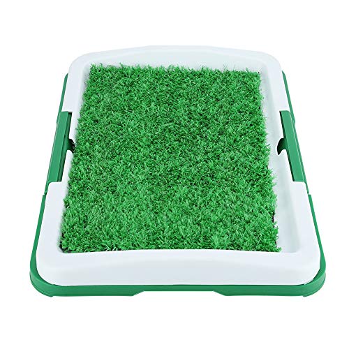 DEWIN Inodoro para Perros - Inodoro Bandeja Perros Alfombrilla para Orinal para Mascotas para Perros Alfombrilla para Hierba con Bandeja de recolección de Malla