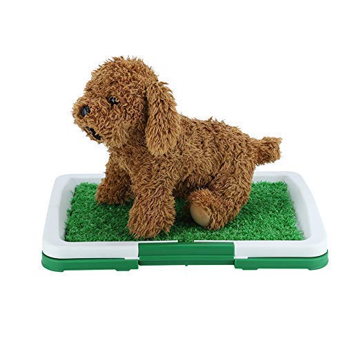 DEWIN Inodoro para Perros - Inodoro Bandeja Perros Alfombrilla para Orinal para Mascotas para Perros Alfombrilla para Hierba con Bandeja de recolección de Malla