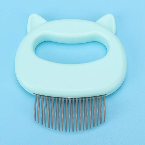 DEWIN Pet Cat Dog Shell Comb, Grooming Hair Removal Shedding Cepillo de Limpieza para Gatos pequeños y medianos(Verde)