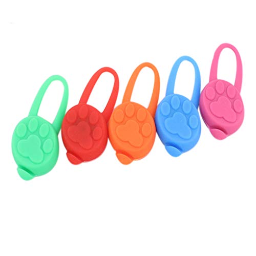 Diamoen Collar de Caucho de Silicona LED de Luces de Seguridad para Mascotas Dog Night Colgante del Gato del Gato del Collar de Perro Que Brilla Luminoso Colgante