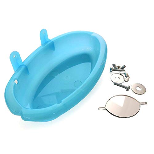 dianhai Bird - Bañera de baño con Espejo pequeño con Forma de papagayo y peonía