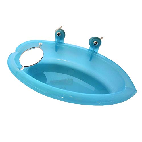 dianhai Bird - Bañera de baño con Espejo pequeño con Forma de papagayo y peonía