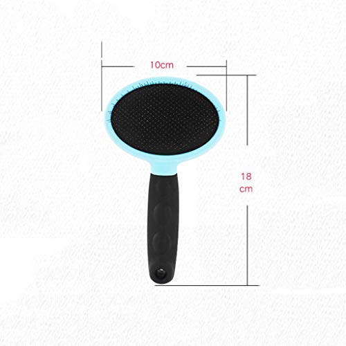 Diaod Handle de Goma Suave Antideslizante Pet Sicker Cepillo para Perros y Gatos Cepillo de Demanda de crianza para Mascotas para Quitar Las Alfombrillas y los enredos
