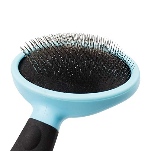 Diaod Handle de Goma Suave Antideslizante Pet Sicker Cepillo para Perros y Gatos Cepillo de Demanda de crianza para Mascotas para Quitar Las Alfombrillas y los enredos