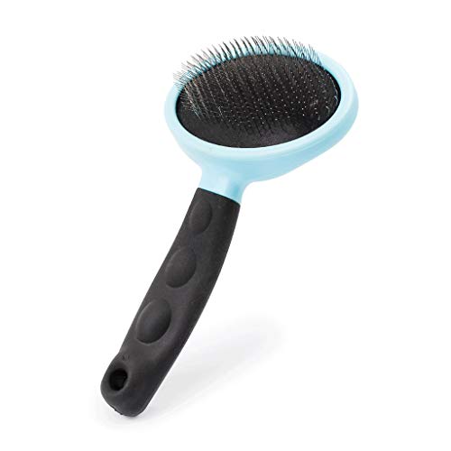 Diaod Handle de Goma Suave Antideslizante Pet Sicker Cepillo para Perros y Gatos Cepillo de Demanda de crianza para Mascotas para Quitar Las Alfombrillas y los enredos