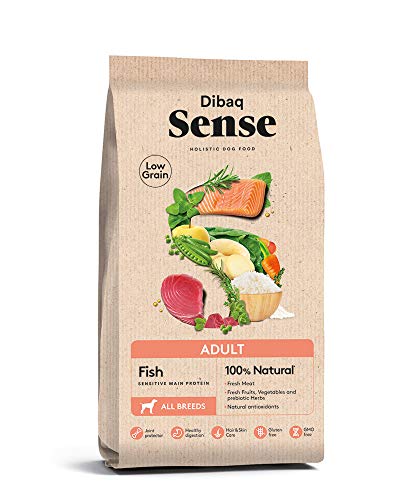 Dibaq Sense Low Grain Adult Fish. Alimento 100% Natural con pescado. 12 kg.