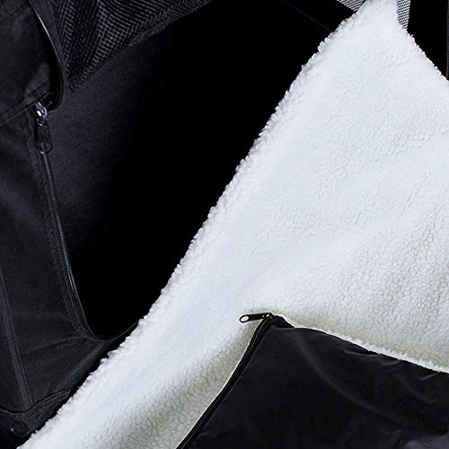 dibea Bolsa de Transporte para perros gatos box caja plegable (L) 70x52x50 cm Negro