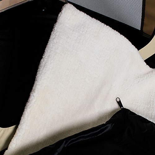 dibea Bolsa de Transporte para perros gatos box caja plegable (XL) 82x58x58 cm Beige