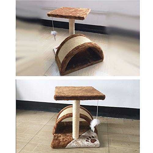 Dirgee Cat Stiming Frame Cat Tree Agarra Columna Saltando Gato Catching Supplies Mascotas Marco de Escalada Cat Litter Toy Sisal Gato Catching Board Apto para Gatos para Jugar y Dormir