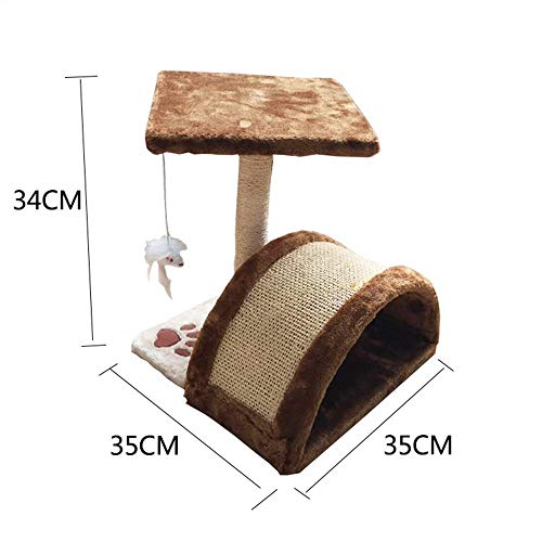 Dirgee Cat Stiming Frame Cat Tree Agarra Columna Saltando Gato Catching Supplies Mascotas Marco de Escalada Cat Litter Toy Sisal Gato Catching Board Apto para Gatos para Jugar y Dormir
