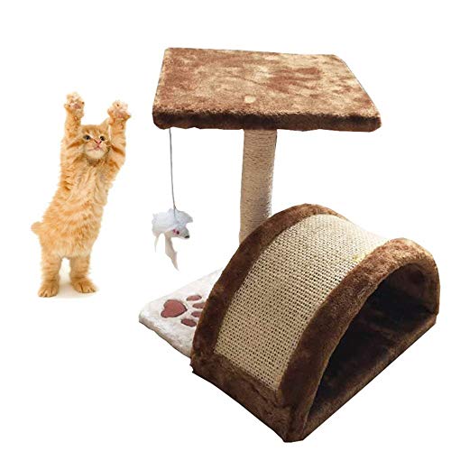 Dirgee Cat Stiming Frame Cat Tree Agarra Columna Saltando Gato Catching Supplies Mascotas Marco de Escalada Cat Litter Toy Sisal Gato Catching Board Apto para Gatos para Jugar y Dormir