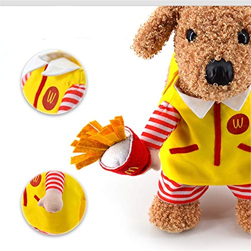 Disfraces para Gatos, Trajes De Animal Doméstico Lindo Camarero Cosplay rol Perro Disfraces para Halloween Party Cosplay Eventos Especiales De Navidad Ropa,S