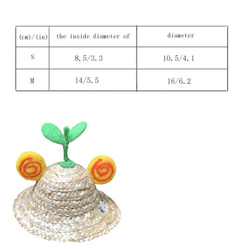 Disfraz de perro Mascota sombrero de paja sombrero hecho a mano de Verano de fieltro de lana sombrero de Sun de la foto del gato gorra Fuera del usuario gorra de béisbol del sombrero Gorra para mascot
