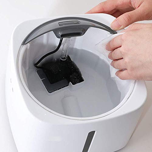 DKee Alimentador Dispensador de Agua for Mascotas Inteligente, Dispensador de Agua for Perros y Gatos Filtro de Cuatro Capas Dispensador de Agua for Perros con oxígeno de circulación automática