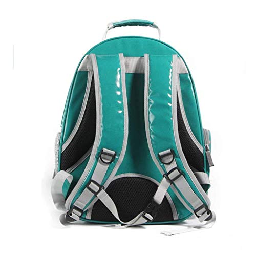 DKee Cama de Mascotas Pet Mochila Mochila, Bolso Bolsa de Deporte Impermeable, Mochila Burbuja portátil, Bolsa de Viaje, Portador de bebé pequeño y Mediano Perro, de Color Rojo
