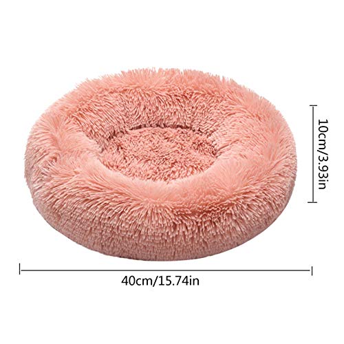 Donut Pet Bed, Anxiety Dog Bed Calming Blanket Set - Cómoda Cuddler Pet Bed para Dormir Mejor Impermeable Fondo, Calentamiento Otoño Invierno Interior Reposo Perrera