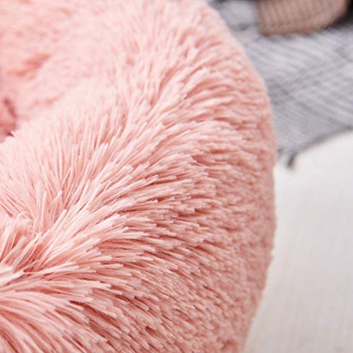 Donut Pet Bed, Anxiety Dog Bed Calming Blanket Set - Cómoda Cuddler Pet Bed para Dormir Mejor Impermeable Fondo, Calentamiento Otoño Invierno Interior Reposo Perrera