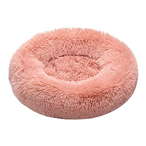 Donut Pet Bed, Anxiety Dog Bed Calming Blanket Set - Cómoda Cuddler Pet Bed para Dormir Mejor Impermeable Fondo, Calentamiento Otoño Invierno Interior Reposo Perrera