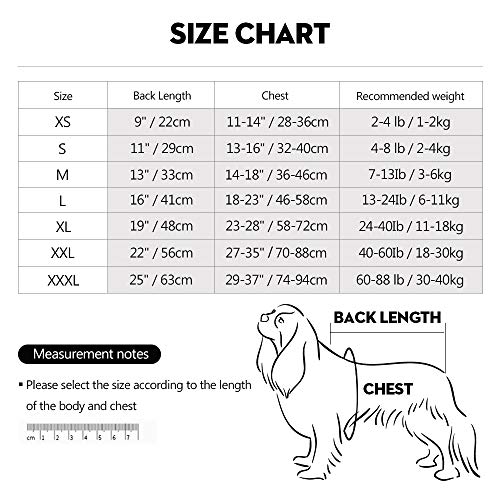Dotoner Chaleco de recuperación para Perros y Gatos, Protector de heridas Abdominales, Ropa quirúrgica médica para Cachorros(Blue,XS)