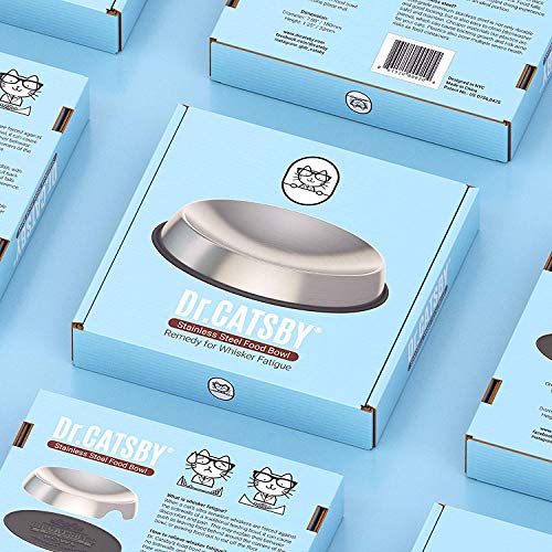 Dr. Catsby del Cuenco de la Comida para Bigote Socorro