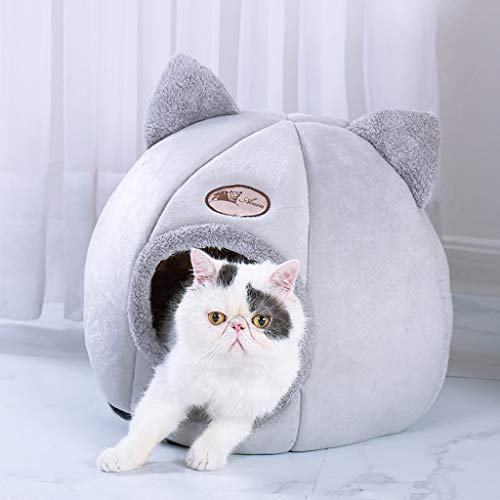 DreamedU Casas de Perro Interior Felpa Cueva para Gato Exterior Cojín Extraíble Fieltro Cama para Animales Cálida en Invierno Baratos