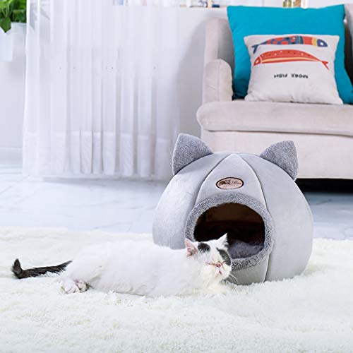 DreamedU Casas de Perro Interior Felpa Cueva para Gato Exterior Cojín Extraíble Fieltro Cama para Animales Cálida en Invierno Baratos