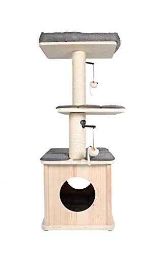 Ebi Europet Bernina 431-444610 Oslo - Rascador de Madera (48 x 38 x 109 cm)