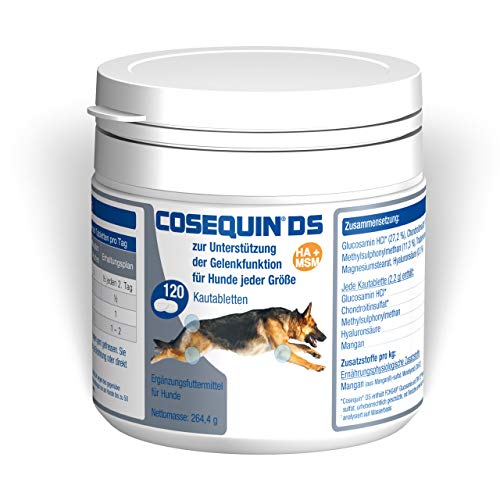 Ecuphar Cosequin DS HA+MSM 120 - Bandeja masticable para perros