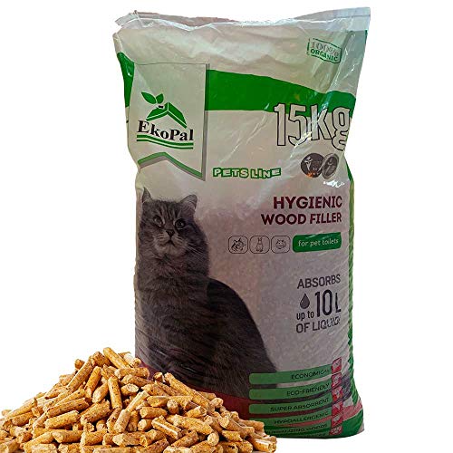 EkoPal Pellets de madera higiénicos para gatos