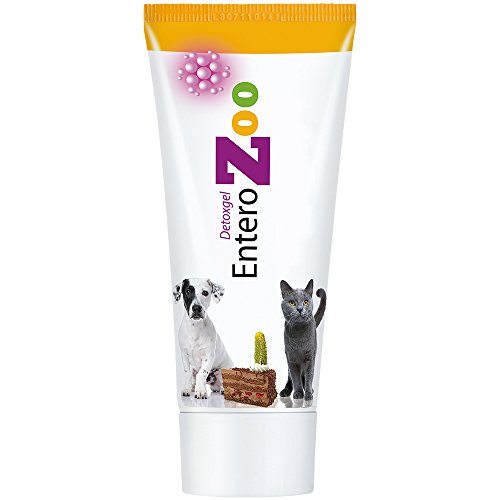 EnteroZoo Gel desintoxicante en tubo de 100 g, para intoxicación, mala digestión o diarrea para perros y gatos.