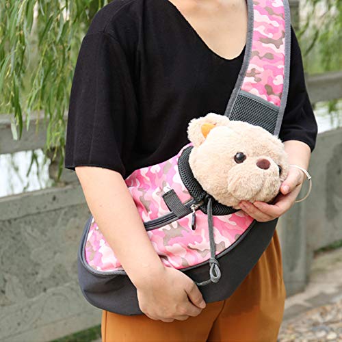 ETOPARS Mochila de Perros Gatos, Bolsa de Mensajero para Mascotas, Bolsos para Mascotas Transport¨ªn para Perros Gatos, Mochila de Hombro del Perro para Viajes, Bicicleta, Senderismo, Compras