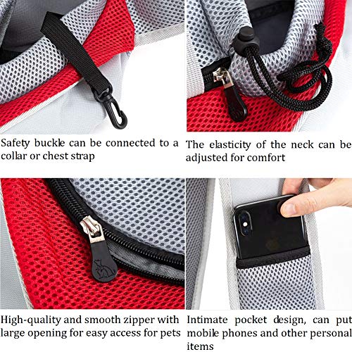 ETOPARS Mochila de Perros Gatos, Bolsa de Mensajero para Mascotas, Bolsos para Mascotas Transport¨ªn para Perros Gatos, Mochila de Hombro del Perro para Viajes, Bicicleta, Senderismo, Compras