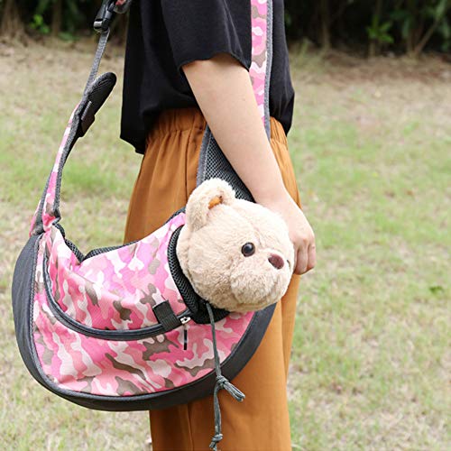 ETOPARS Mochila de Perros Gatos, Bolsa de Mensajero para Mascotas, Bolsos para Mascotas Transport¨ªn para Perros Gatos, Mochila de Hombro del Perro para Viajes, Bicicleta, Senderismo, Compras