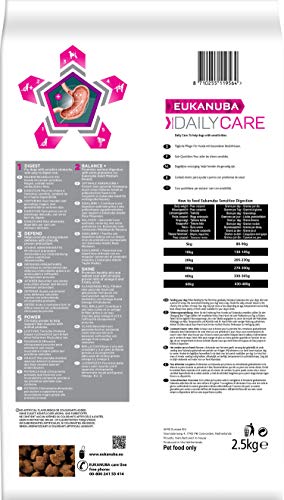 Eukanuba Daily Care Adulto - Alimento seco para perros con una digestión sensible, 2.5kg