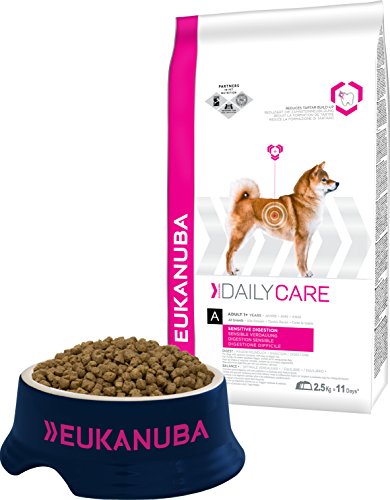 Eukanuba Daily Care Adulto - Alimento seco para perros con una digestión sensible, 2.5kg