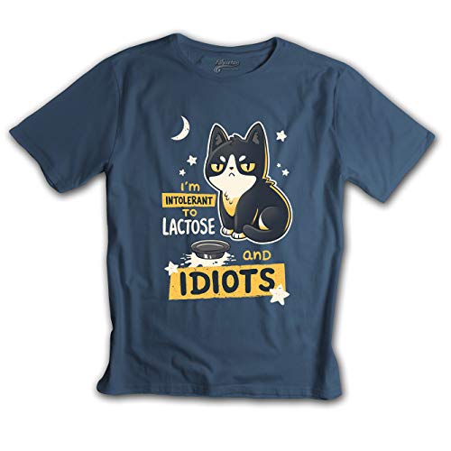 Fanisetas - Camisetas Divertidas - Gatos - Camiseta Intolerant (L)