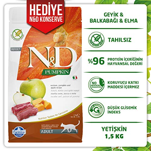 Farmina - Farmina N&D Calabaza y Venado Cat Grain Free - 2356 - 1,5 Kg.