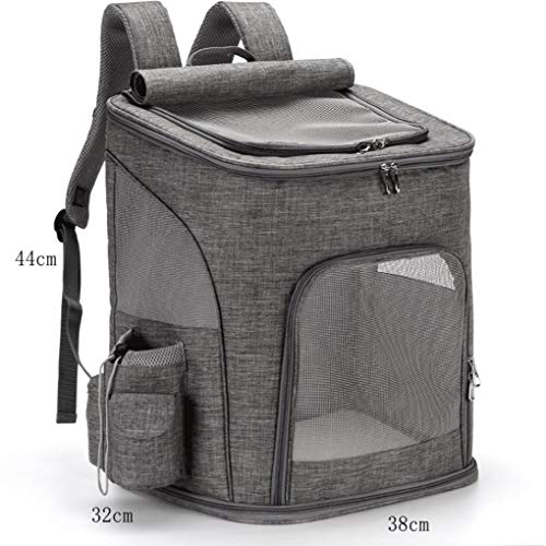 Fashion Mochila de excursiones para Mascotas Perros de Gato Transpirable Paquete de Comida portátil Dos Mochilas Grandes (Color : A)