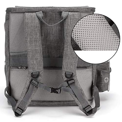 Fashion Mochila de excursiones para Mascotas Perros de Gato Transpirable Paquete de Comida portátil Dos Mochilas Grandes (Color : A)