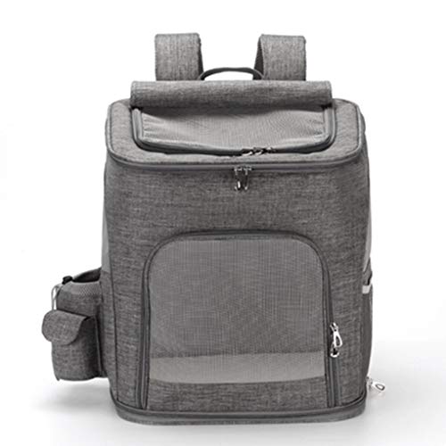 Fashion Mochila de excursiones para Mascotas Perros de Gato Transpirable Paquete de Comida portátil Dos Mochilas Grandes (Color : A)